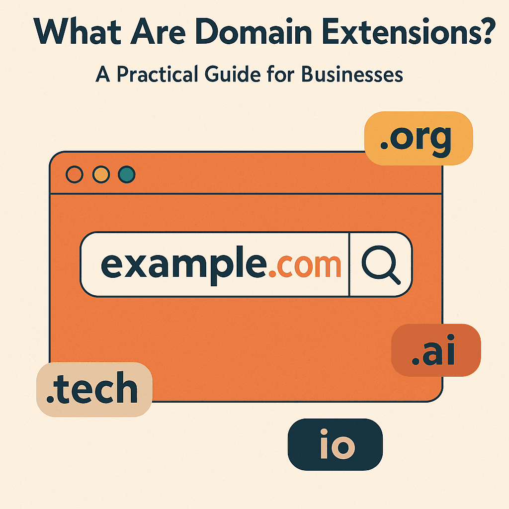 Cover Image for What Are Domain Extensions? A Practical Guide for Businesses